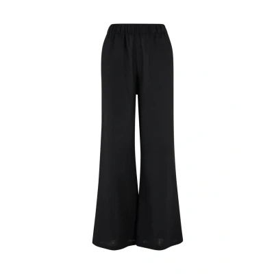 Afbeelding van Urban Classics Mixed WIDE Broek, Dames, Maat: 3XL, Black