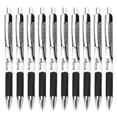 Afbeelding van Zebra Classic Z Grip Flight Balpennen 1.2mm Zwarte Inkt Pack van 10