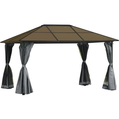 Afbeelding van Outsunny Gartenpavillon mit Reißverschlüssen 84C 048V01