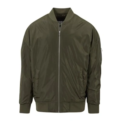 Afbeelding van Urban Classics Oversized Bomberjacks, Heren, Maat: Large, Dark olive