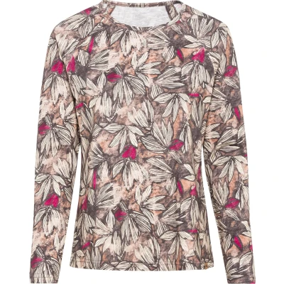 Afbeelding van camel active Longsleeve, Dames, Maat: Small, Aop magnolia