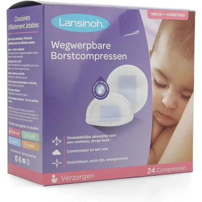 Afbeelding van Lansinoh borstcompres 24 stuks