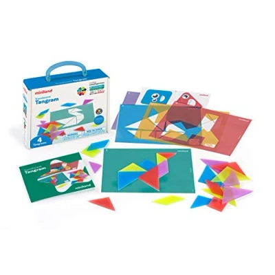 Afbeelding van Miniland transparante tangram 28st