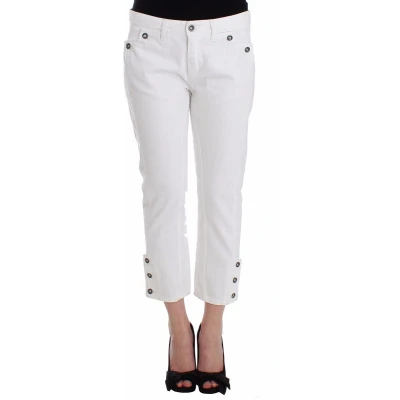 Afbeelding van Witte cropped jeans spijkerbroek merk capri