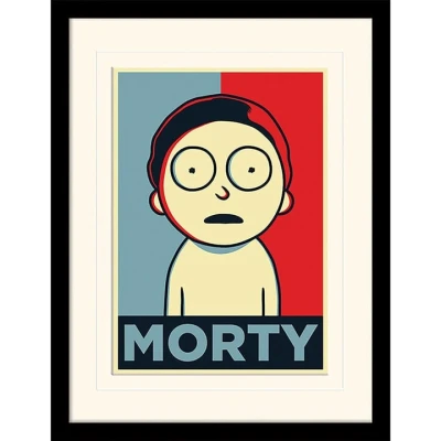 Afbeelding van Rick And Morty &quot;Morty Campaign&quot; Ingelijste Print 30x40cm