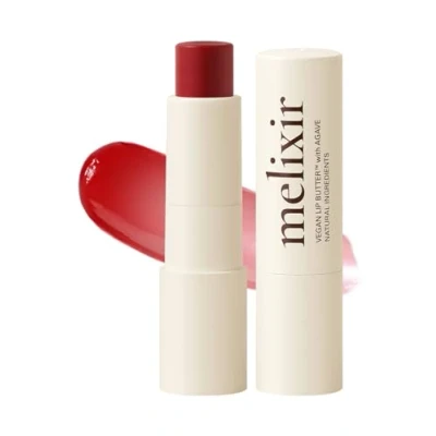Afbeelding van Melixir veganistische lippenboter #03 Red Velvet (getint) (+8 andere kleuren) 3,9 g, bijenvrij, zonder petrolatum, diep voedende lippenbalsem op plantaardige basis