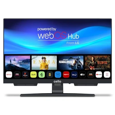 Afbeelding van Cello C1924WSH 19&quot; inch SMART randloze TV Drievoudige tuner (DVB C/ S2/ T2) Bluetooth Ultrasnel &quot;WebOS by LG&quot;. &quot;Pitch Perfect&quot; luidsprekers Disney+ Netflix Prime Made in Europe [2024]
