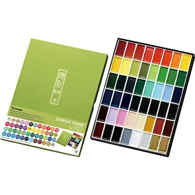 Afbeelding van Kuretake Gansai Tambi 48 Color Set Assorted Colors MC2048V