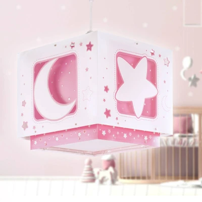 Afbeelding van Dalber 63232S Hanglamp Roze Maan Kinderkamer Lamp Licht