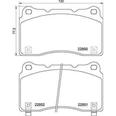 Afbeelding van Brembo Remblokset P 28 099