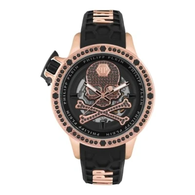 Afbeelding van Philipp Plein Rich PWUAA0323 Horloge Siliconen Zwart Ø 46 mm