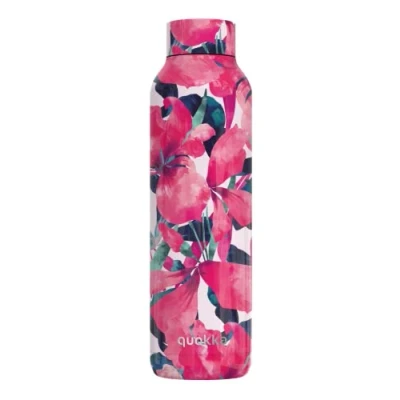 Afbeelding van Quokka drinkfles RVS Solid Pink Bloom 630 ml