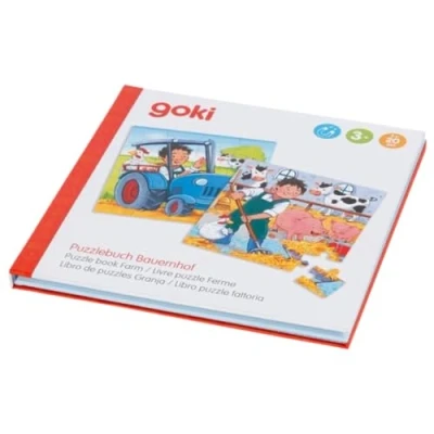 Afbeelding van Goki Magnetisch Legpuzzelboek Boerderij, 40st.