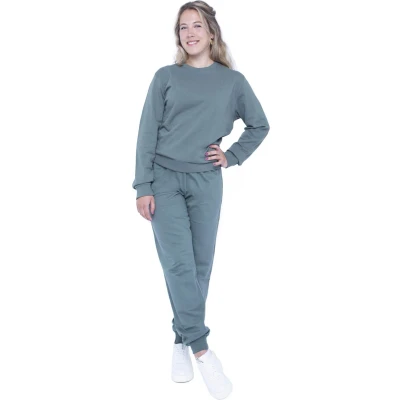 Afbeelding van Joggingpak dames, Huispak dames groen Maat L