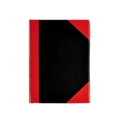 Afbeelding van Verhaak notitieboek A5 karton/papier zwart/rood/wit