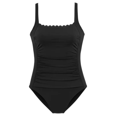 Afbeelding van Lascana Badpak Scallop met schulprandje en modellerend effect