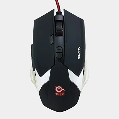 Afbeelding van Talius Sukhoi programmeerbare gaming muis, 2500 dpi, ledverlichting, metalen behuizing
