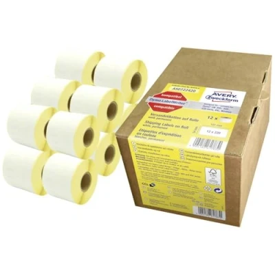 Afbeelding van Avery Zweckform Etiketten 101 x 54 mm Papier Wit 1 stuk(s) Permanent hechtend AS0722420 Adresetiketten