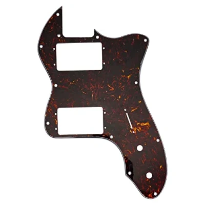 Afbeelding van Musiclily Pro 12 Schroefgaten Breed Bereik HH Slagplaat voor USA/Mexico Fender 72 Tele Thinline stijl Elektrische Gitaar, 4 laags Tortoise Shell