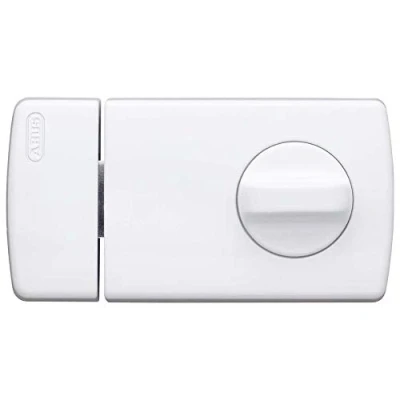 Afbeelding van ABUS Extra deurslot 2110 met draaiknop, wit, 56032