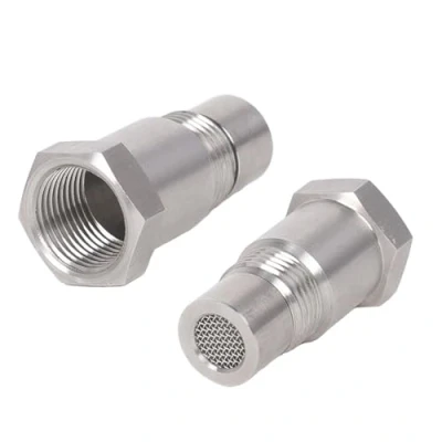 Afbeelding van Lambdasonde adapter, 2 stuks, M18 x 1,5 zuurstofsensor roestvrij staal, O2 zuurstofsensor, spacer extender auto uitlaatsysteem, universeel, met filter, verlenging