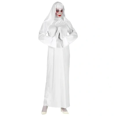 Afbeelding van &quot;Ghostly NUN&quot; (tunic, hoofdstuk, handschoenen) (XL)