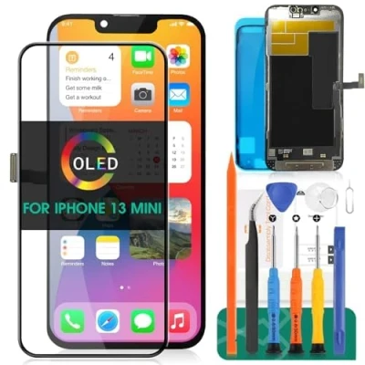 Afbeelding van OLED Voor A2628 Touch Digitizer Vergadering Reparatie Kits iphone 13 MINI Lcd scherm Screen Vervanging (zwart)