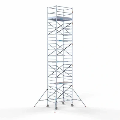Afbeelding van Professionele rolsteiger 135x190x10.20m werkhoogte wooddeck