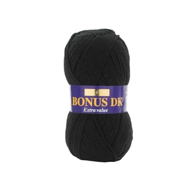Afbeelding van Hayfield Bonus DK Dubbel Breien, Zwart (965), 100g van Sirdar