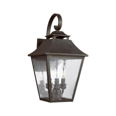 Afbeelding van Elstead Feiss Galena Buitenwandlantaarn Sable, IP44