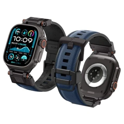 Afbeelding van Spigen DuraPro Armor for Apple Watch 6 / 7 8 9 10 SE Ultra 1 2 (44 45 46 49mm) Nav, Smartwatch accessoires