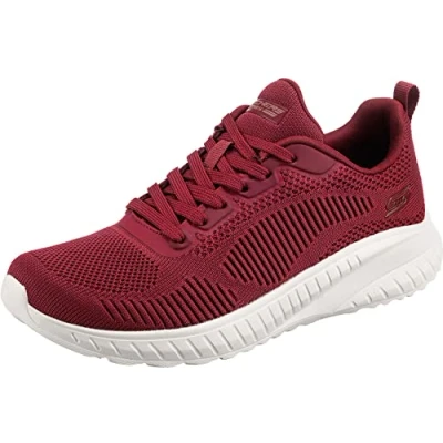 Afbeelding van Skechers Sport BOBS Squad Chaos Sneakers laag red, Dames, Maat: 38, Red Polyester