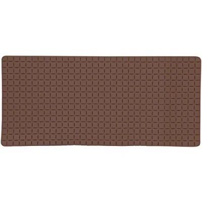 Afbeelding van MSV Douche/bad anti slip mat badkamer rubber bruin 76 x 36 cm