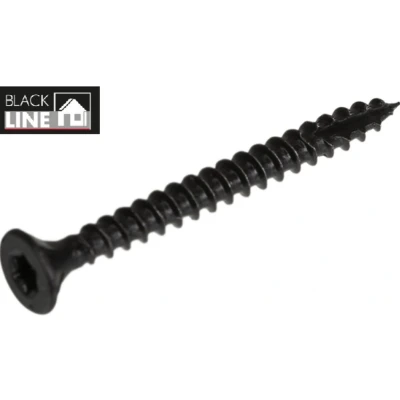 Afbeelding van Blackline Scharnierschroef Hcp Zwart Pk 7Mm Torx TX20 +Snijpunt 4.0X40 20 stuks 6901.30.14040