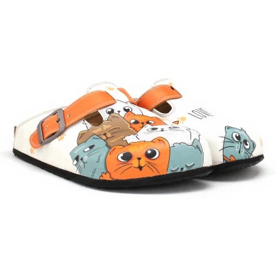 Afbeelding van Goby Love Cats Dames Clogs Vegan Handmade Maat 36