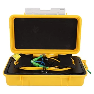 Afbeelding van glasvezel OTDR Launch Cable Box voor SM Dead Zone Eliminator Fiber Rings (SC/APC SC/APC) Lichtgewicht en draagbare testtool 1km