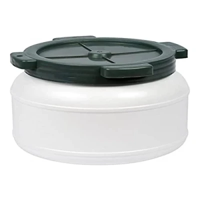 Afbeelding van Browin 300005 5 L Koolvat, licht vat met deksel voor het beitsen van kool, komkommers, voedselopslagvat, voedselveilig, watervat, regenwatervat, wit