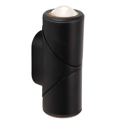 Afbeelding van Lucide ERIN Wandspot / Wandlamp Binnen/Buiten LED 2x5W 2700K IP65 Zwart