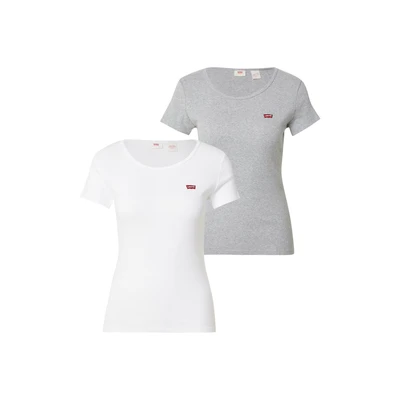 Afbeelding van Levi&#039;s TEE 2 PACK Tshirt basic Starstruck heather/white, Dames, Maat: XS, heather/white