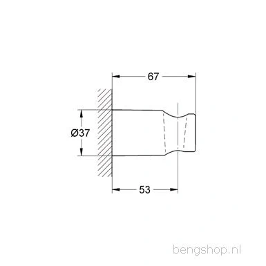 Afbeelding van Grohe Rainshower handdouchehouder chroom 27056000