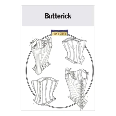 Afbeelding van Butterick Patronen B4254 maat 6 8 10 Misses Stays and Corsetten, 1 stuks, wit