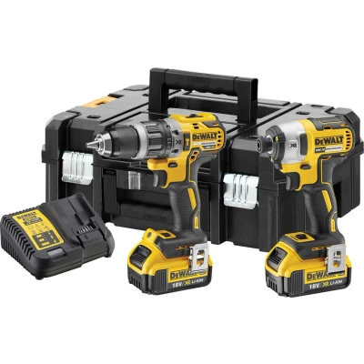 Afbeelding van DeWalt DCK266M2T accu set DCD796 + DCF887 in T Stak koffer 18v 4.0Ah Li ion