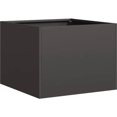 Afbeelding van vidaXL Plantenbak 40x40x30 cm staal zwart