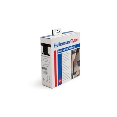 Afbeelding van Krimpkous box zwart met de krimpfactor 2:1 (12,7/6,4mm)