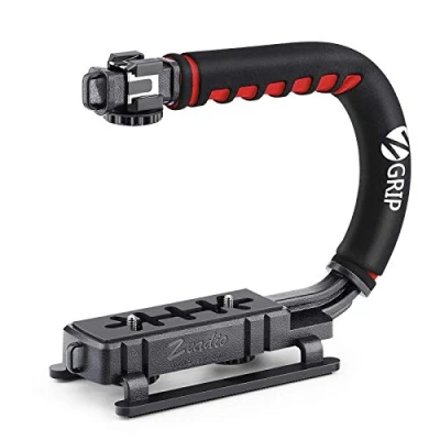 Afbeelding van Zeadio Video Actie Stabiliserende Handgreep Handheld Stabilizer met Hot Shoe Mount voor Canon Nikon Sony Panasonic Pentax Olympus DSLR Camera Camcorder