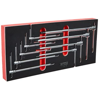 Afbeelding van KS Tools 713.5018 Torx sleutelmodule met handvat maat 1/3 9 stuks
