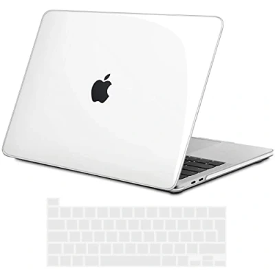 Afbeelding van TECOOL Case Hoes voor MacBook Pro 16&quot; 2020 2019 Touch Bar, Slim Plastic Harde Koffer Transparant Hardcase en EU Toetsenbord Cover, [NIET Compatibel met 2021 Mac 16 M1 A2485], kristalhelder