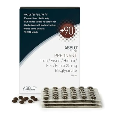 Afbeelding van Zwanger ijzer bisglycinaat 1 tablet per dag 90 stuks (DE FR ES IT UK) ABBLO