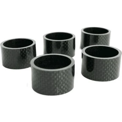 Afbeelding van KGS spacers 1 1/8 inch 20 mm carbon zwart 5 stuks