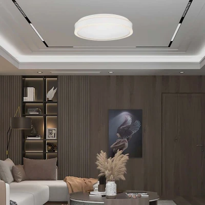 Afbeelding van V TAC VT 7757 W Designer plafonnière Rond IP20 Witte behuizing 38 watt 4050 lumen 4000K